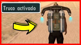 🔥TRUCO del JETPACK GTA San Andreas PC  ClaveCódigo Mochila voladora cohete [upl. by Netfa]