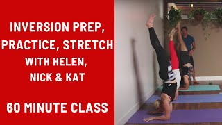 60 Minute Yoga Class  Inversion Prep Practice amp Stretch [upl. by Anahsar]