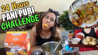 Eating ONLY Pani Puri For 24 Hours Challenge  Tummy Ka Kya Haal Hua 😱 [upl. by Auhoj821]