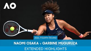 Garbine Muguruza v Naomi Osaka Extended Highlights  Australian Open 2021 Fourth Round [upl. by Chrissie]