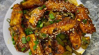 Crispy paneer chilli recipe  ghar par banaye crispy paneer chilli aur asaani se tip and trick k… [upl. by Jocelin]