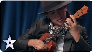 12YearOld Sydney Ukes Impeccable Ukulele Skills  Asia’s Got Talent Episode 5 [upl. by Vilhelmina]