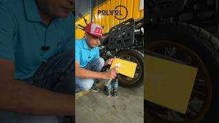 New POLYOL Chain Care Product bigbearbangalore motorcyclechain polyolchaincare motorcyclelife [upl. by Erdda720]