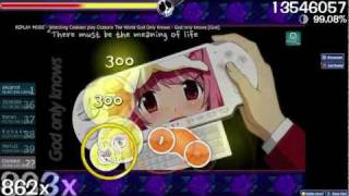 osu  Oratorio The World God Only Knows  God only knows by Cookiezi Doubletime [upl. by Aikkan]