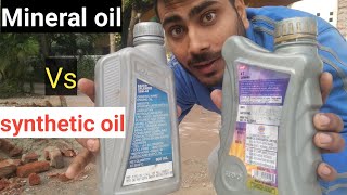 Mineral oil Vs synthetic Engine oil [upl. by Rugg967]