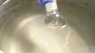 Synthesis of Cisplatin Part 6 Concentrate of filtrate of cisdiamminediaquaplatinumII filtrate [upl. by Gibbons309]