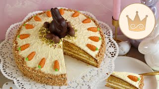 SAFTIGER KLASSIKER🥕MÖHRENTORTE 🥕KAROTTENTORTE 🥕OSTERTORTE selber backen Rezept von SUGARPRINCESS [upl. by Gemma]