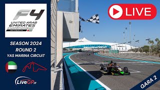 F4 UAE 2024  LIVE  Round 2 Abu Dhabi gara2 [upl. by Ierdna]