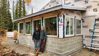 Rafters Roofing amp Installing Windows  DIY Seed Room Build [upl. by Blount363]