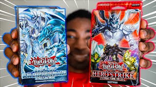 Our FAVORITE YuGiOh Structure Decks HEROES vs BLUEEYES [upl. by Drofub442]