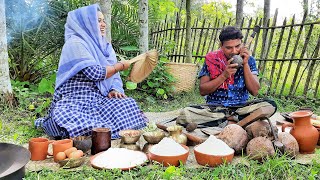 Making Different Types Village Pitha  Delicious Coconut  Patishapta Pakan Pitha Recipe Cooking [upl. by Valdis796]