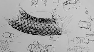 Pen amp Ink Drawing Tutorials  How to draw realistic scales on fish dragons snakes reptiles [upl. by Hameerak]