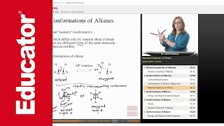 Conformations of Alkanes  Organic Chemistry [upl. by Sarnoff438]