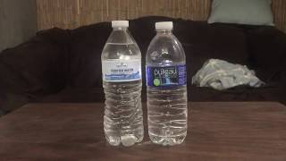 Jon Drinks Water 4693 Pureau Purified Water VS Member’s Mark Sam’s Club Purified Water [upl. by Nwahsek]