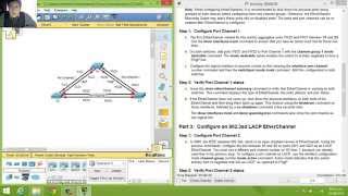 4213  3213 Packet Tracer  Configuring EtherChannel [upl. by Dalli]