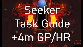 Runescape 3 Seeker Slayer Task Guide  4m GPHR  400 KillsHR [upl. by Yatnoj193]