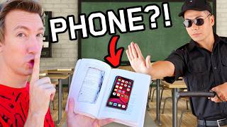 Testing VIRAL TikTok Life Hacks how to Sneak my Phone into School [upl. by Ruthe]