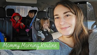 Mommy Morning Routine with a Toddler  Kindergartener  7yearold Winter 2024 [upl. by Nerok521]