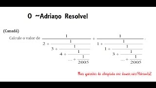 Fração Contínua Canadá  Prof Adriano Carneiro [upl. by Townsend]