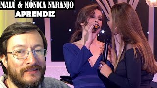 Mónica Naranjo y Malú  Aprendiz en vivo  REACCIÓN reaction [upl. by Assilam901]