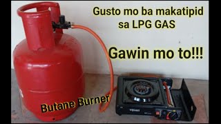 how to convert a butane gas burner to lpg gas  butane burner to lpg gas convert [upl. by Amis]