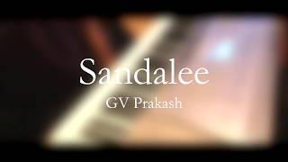 Sandalee BGM on Piano  G V Prakash  Janarthan Rasiah Piano BGMS [upl. by Nahtaj]