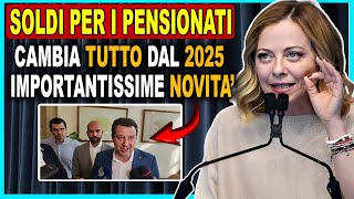 🚨 TUTTE LE PENSIONI CAMBIERANNO DAL 2025  NUOVI AUMENTI DI 279€ 💰 DATE DI PAGAMENTO [upl. by Htaras875]