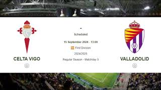 Celta Vigo vs Real Valladolid Prediction [upl. by Hyo]