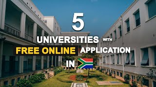 5 Universities With Free Online Application In South Africa  2024 👨‍🎓👩‍🎓 [upl. by Ysor]