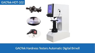 Hardness Testers Automatic Digital Brinell  GAOTek [upl. by Swanhilda]