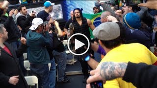 WrestleMania 29 The Shield Entrance  Roman Reigns Live [upl. by Hgielsa]