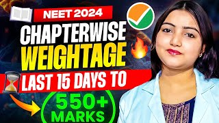 Score 550 in Last 15 Days🔥 CHAPTERWISE WEIGHTAGE  NEET 2024🎯 [upl. by Mungo759]