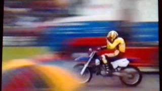 jason rennie guinness world record motor cycle jump  253ft [upl. by Cogan]