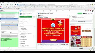 Tools iMacros Auto Posting Grup Jual Beli Facebook [upl. by Llerut252]