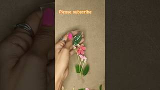 DIY Bookmark🌺prettiest Flower diybookmarkcraftcraftdiyartshortsartandcraft [upl. by Palmore150]