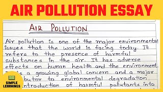 paragraph on air pollution100 wordsessay on air pollution 100 words in English air pollution essay [upl. by Anurb]