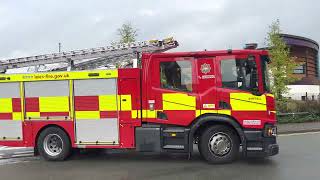 Leicestershire Fire amp Rescue Service Birstall Fire Station responding [upl. by Yearwood728]