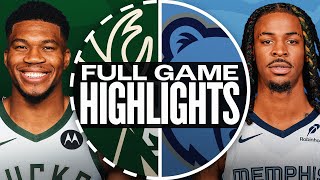 BUCKS at GRIZZLIES  FULL GAME HIGHLIGHTS  October 31 2024 [upl. by Auberon417]