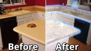 How To Install Epoxy Over Old Countertops Ultimate Guide  Stone Coat Countertops [upl. by Idelia]