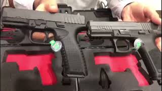 Comparison of 9 mm Pistols Agaoglu AHSS FXS 9 and Agaoglu AHSS AG 9 [upl. by Jessamine]