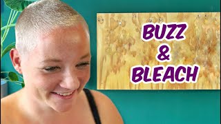 Buzz Cut to Bold amp Bleached Beauty Transformation ✨ [upl. by Wald]