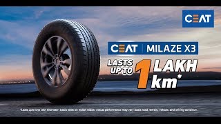 CEAT Milaze X3  1LakhkmTyre [upl. by Anelet560]