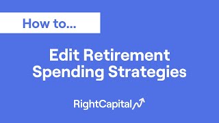 How To Edit Retirement Spending Strategies [upl. by Noizneb32]