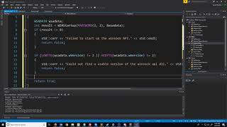 C Blocking Sockets Networking Winsock Tutorial 2 Initializing Winsock [upl. by Allen466]