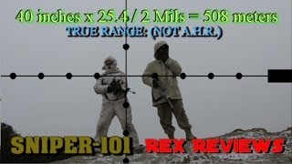 Long Range 101 Part 84  How MilDots are Used for Ranging Targets [upl. by Haletky]