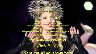 Give me all your luvin  Madonna  Lyrics  testomov [upl. by Idhem]