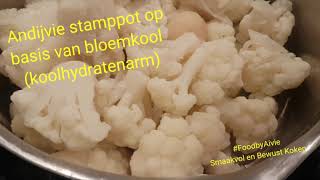 Koolhydratenarm andijvie stamppot [upl. by Rosenblatt]