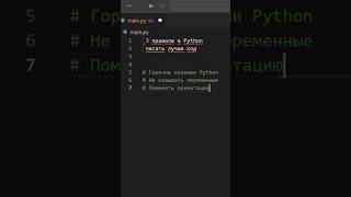 3 правила в Python как писать на код [upl. by Sachs]