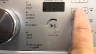 Maytag washer selftest mode [upl. by Ameerak711]