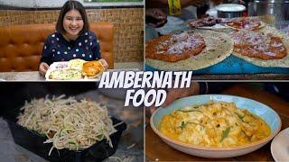 Ambernath Food Part 1  Pav Bhaji Best Cafe Rajesh Frankie amp More [upl. by Rairb]